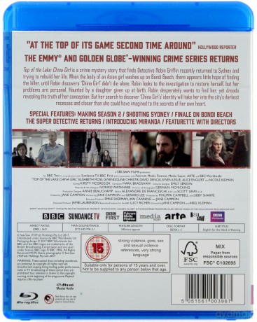 Top Of The Lake: China Girl (Tajemnice Laketop) (BBC) [Blu-Ray]