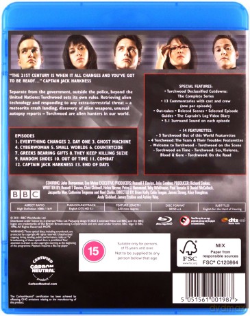 Torchwood Season 1-4 (BBC) [16xBlu-Ray]