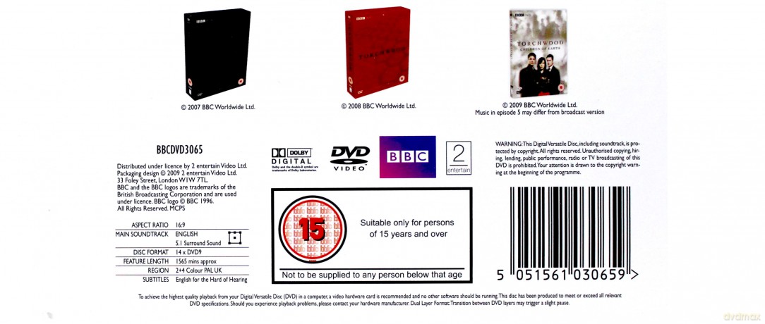 Torchwood Season 1-3 (BBC) [BOX] [14DVD]