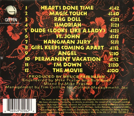 Aerosmith: Permanent Vacation [CD]