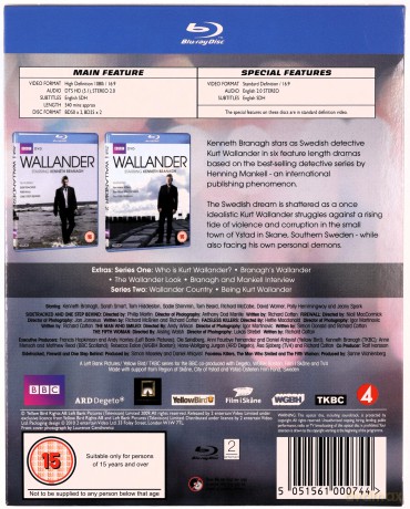 Wallander Season 1-2 Bluray (BBC) [Blu-Ray]