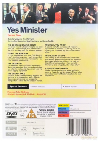 Yes Minister Season 2 (Tak, panie ministrze) (BBC) [DVD]