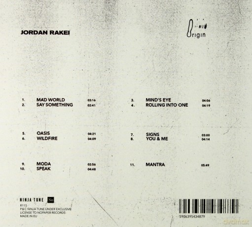 Rakei, Jordan: Origin [CD]