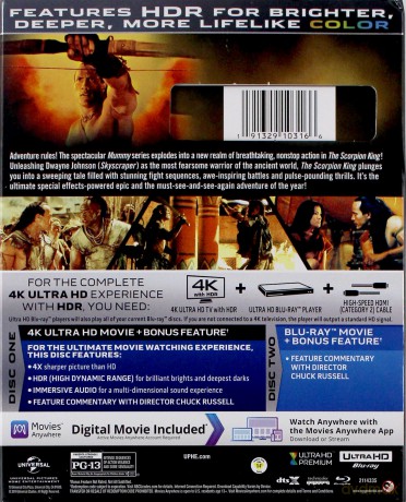 The Scorpion King (Król Skorpion) [Blu-Ray 4K]+[Blu-Ray]