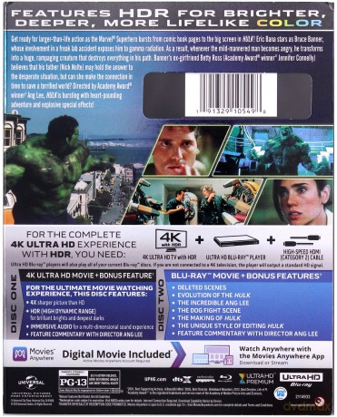 Hulk [Blu-Ray 4K]+[Blu-Ray]