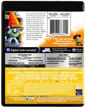 Toy Story 2 (Disney) [Blu-Ray 4K]+[Blu-Ray]