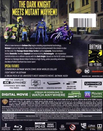 Batman vs. Teenage Mutant Ninja Turtles [Blu-Ray 4K]+[Blu-Ray]
