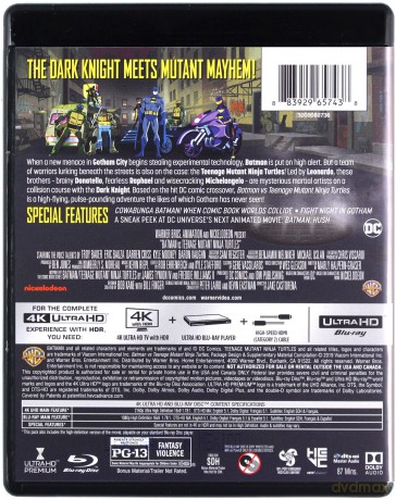 Batman vs. Teenage Mutant Ninja Turtles [Blu-Ray 4K]+[Blu-Ray]