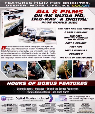 Fast & Furious 8-Movie Collection [BOX] [8xBlu-Ray 4K]+[8xBlu-Ray]