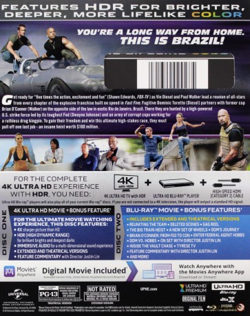 Fast Five (Szybcy i wściekli 5) [Blu-Ray 4K]+[Blu-Ray]