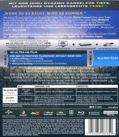 Field of Dreams (Pole marzeń) [Blu-Ray 4K]+[Blu-Ray]