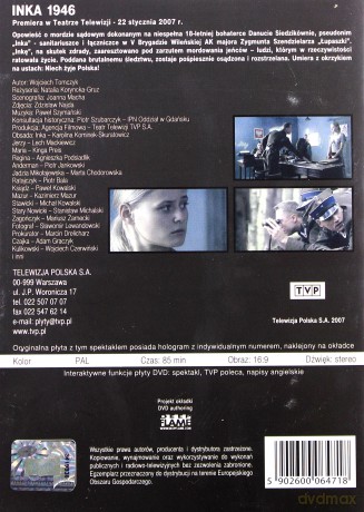 Teatr TVP: Inka 1946 [DVD]