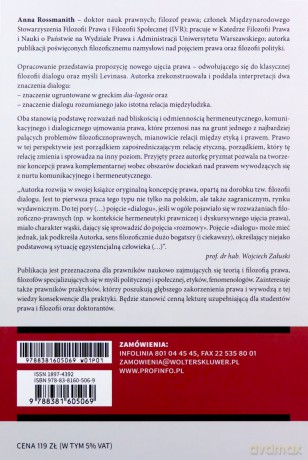 Dialogiczna koncepcja prawa - Anna Rossmanith [KSIĄŻKA]