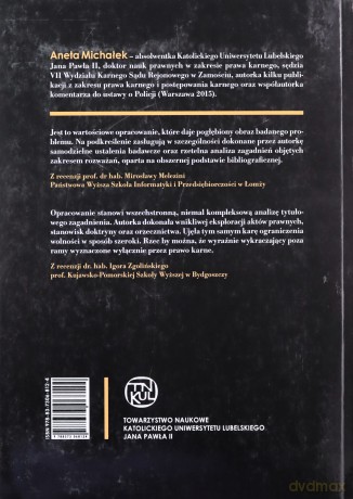 Kara ograniczenia wolności w teorii i praktyce - Aneta Michałek [KSIĄŻKA]