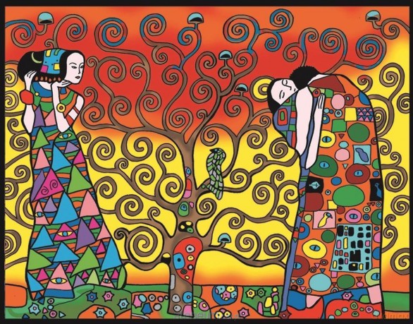Kolorowanka Welwetowa 47x35 Klimt Trzy Okresy