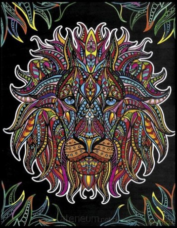 Kolorowanka Welwetowa 47x35 Lew