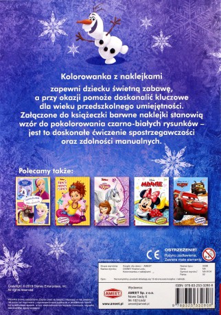 Kraina Lodu. Kolorowanka z naklejkami [KSIĄŻKA]