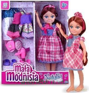 Lalka Natalia mała modnisia różowa