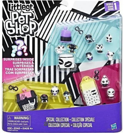 Littlest Pet Shop Black&White zestaw 4 [FIGURKA]