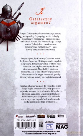 Ostateczny argument - Joe Abercrombie [KSIĄŻKA]