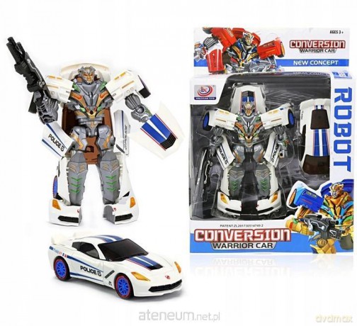 Składany Auto-Robot Transformers Wojownik White