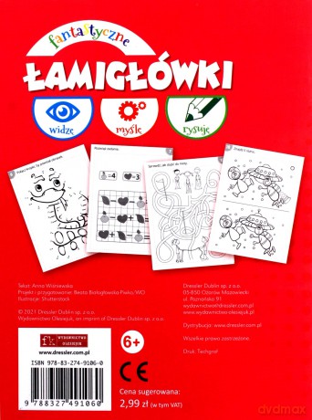 Widzę, myślę, rysuję. Fantastyczne łamigłówki - Anna Wiśniewska [KSIĄŻKA]