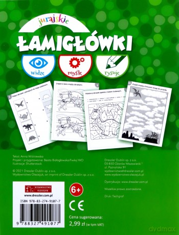 Widzę, myślę, rysuję. Jurajskie łamigłówki [KSIĄŻKA]