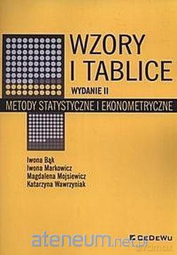 Wzory i tablice. Metody statystyczne [KSIĄŻKA]