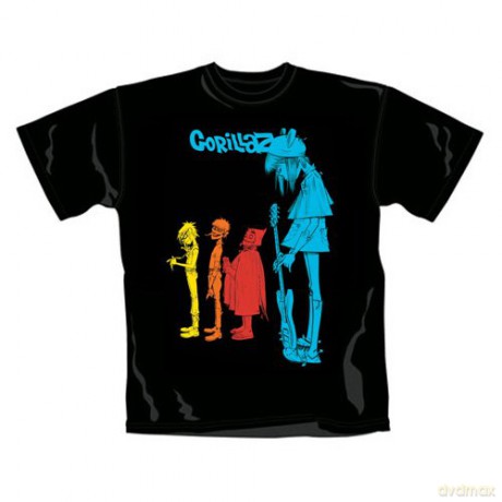 Gorillaz: Noodle Band Logo, Colour Black, Men's (XL) [T-SHIRT]