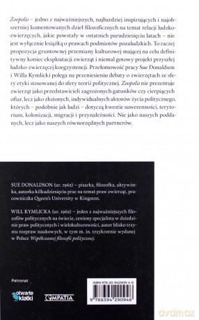 Zoopolis: Teoria polityczna praw zwierząt - Sue Donaldson, Will Kymlicka [KSIĄŻKA]