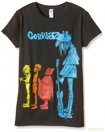 Gorillaz: Noodle Band Logo, Colour Black, Womens (S) [T-SHIRT]