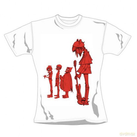 Gorillaz: Noodle Band Logo, Colour White, Womens (S) [T-SHIRT]