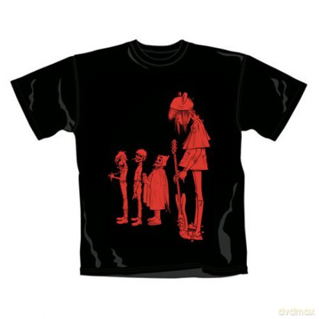 Gorillaz: Noodle Band Red, Colour Black, Men's (XL) [T-SHIRT]