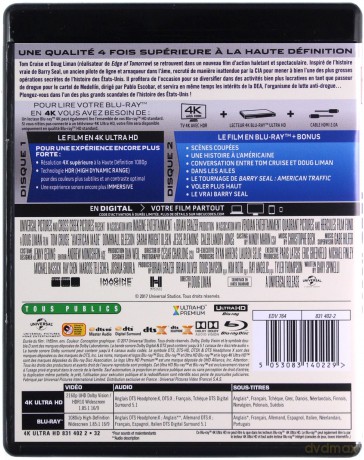 Barry Seal: Król przemytu [Blu-Ray 4K]+[Blu-Ray]