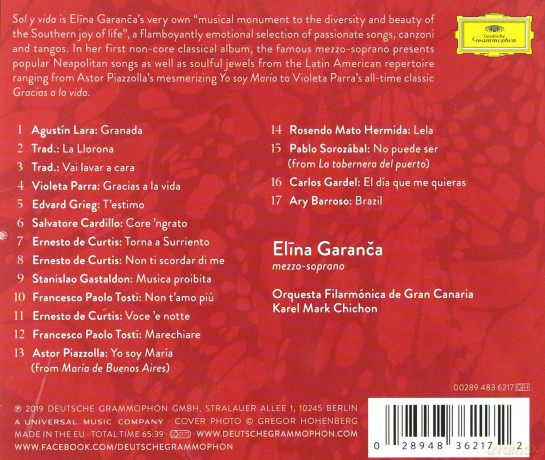 Elina Garanca: Sol Y Vida [CD]