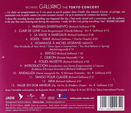 Richard Galliano: The Tokyo Concert [CD]