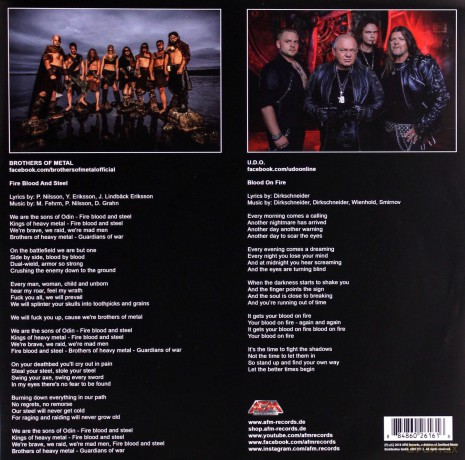 U.D.O. Brothers Of Metal: Split Single Shape [Winyl]
