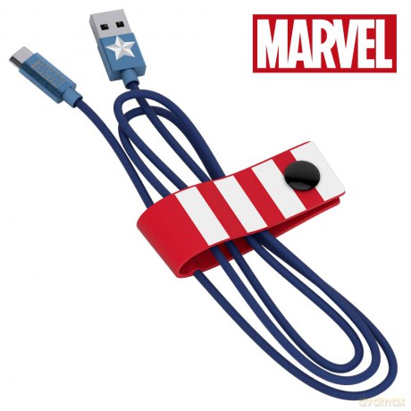 Marvel Kabel Micro Line 120 cm Capt America USB