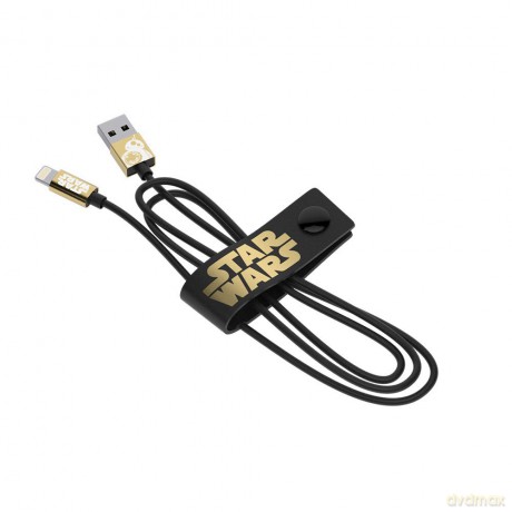 Star Wars Kabel Light Line 120 cm (Gwiezdne Wojny) TLJ BB8 Gold USB
