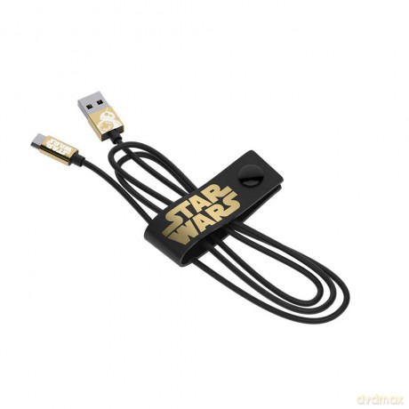Star Wars (Gwiezdne Wojny) Kabel Micro Line 120 cm TLJ BB8 Gold USB