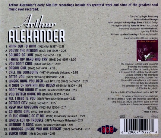 Arthur Alexander: Greatest [CD]