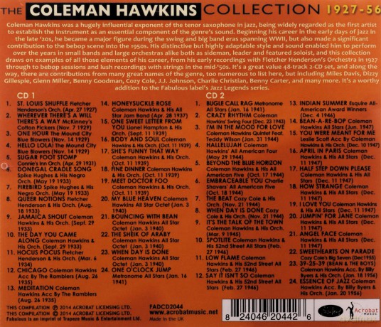 Coleman Hawkins: The Coleman Hawkins Collection 1927-1956 [2CD]