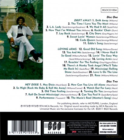 Dobie Gray: Drift Away / Loving Arms / Hey Dixie [2CD]