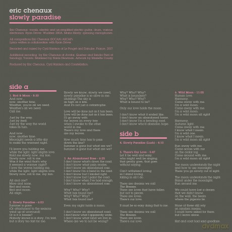 Eric Chenaux: Slowly Paradise [CD]