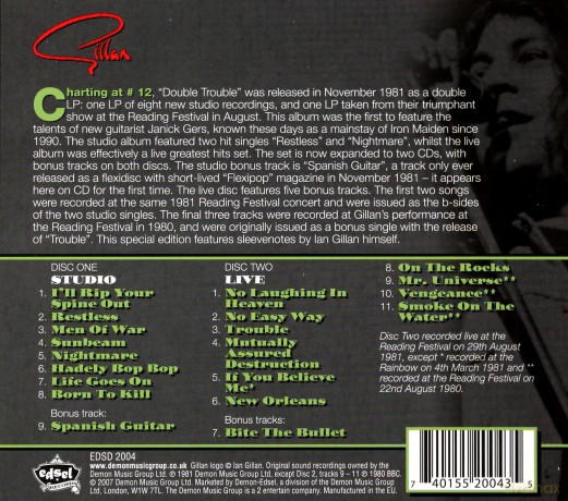 Gillan: Double Trouble [2CD]