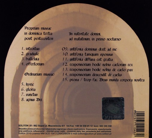 Canto Gregoriano: Cantus Gregorianum In Deo Gloriae (digipack) [CD]