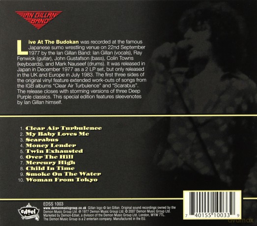 Ian Gillan Band: Live At The Budokan [CD]