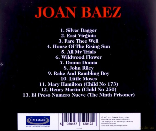 Joan Baez: Joan Baez Vol 1 [CD]