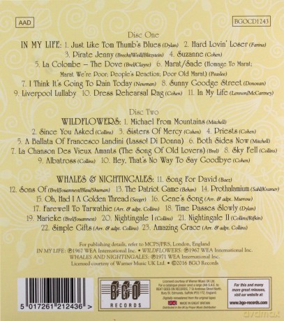 Judy Collins: In My Life / Wildflowers / Whales And Nightingales [2CD]