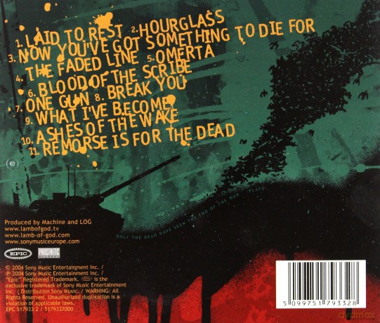 Lamb Of God: Ashes Of The Wake [CD]